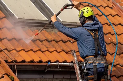 Démoussage et hydrofuge de toiture à Quins